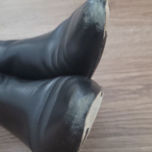 Tori Burch Black Bootie Mid Calf - Picture 6 of 11